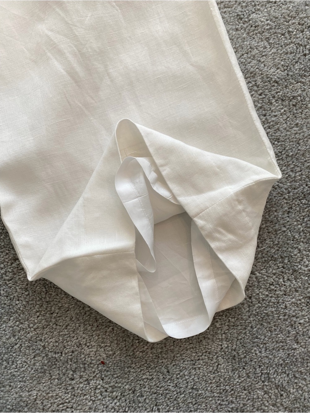 Beautiful Linen Blend White Pants w/ Attached
Tie Belt, Lined, Size 6 - Picture 7 of 7